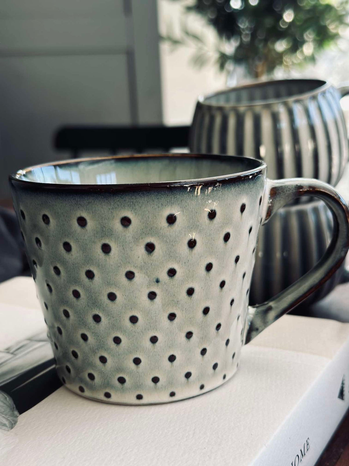 Tasse DORA Dots - Bleu-gris clair
