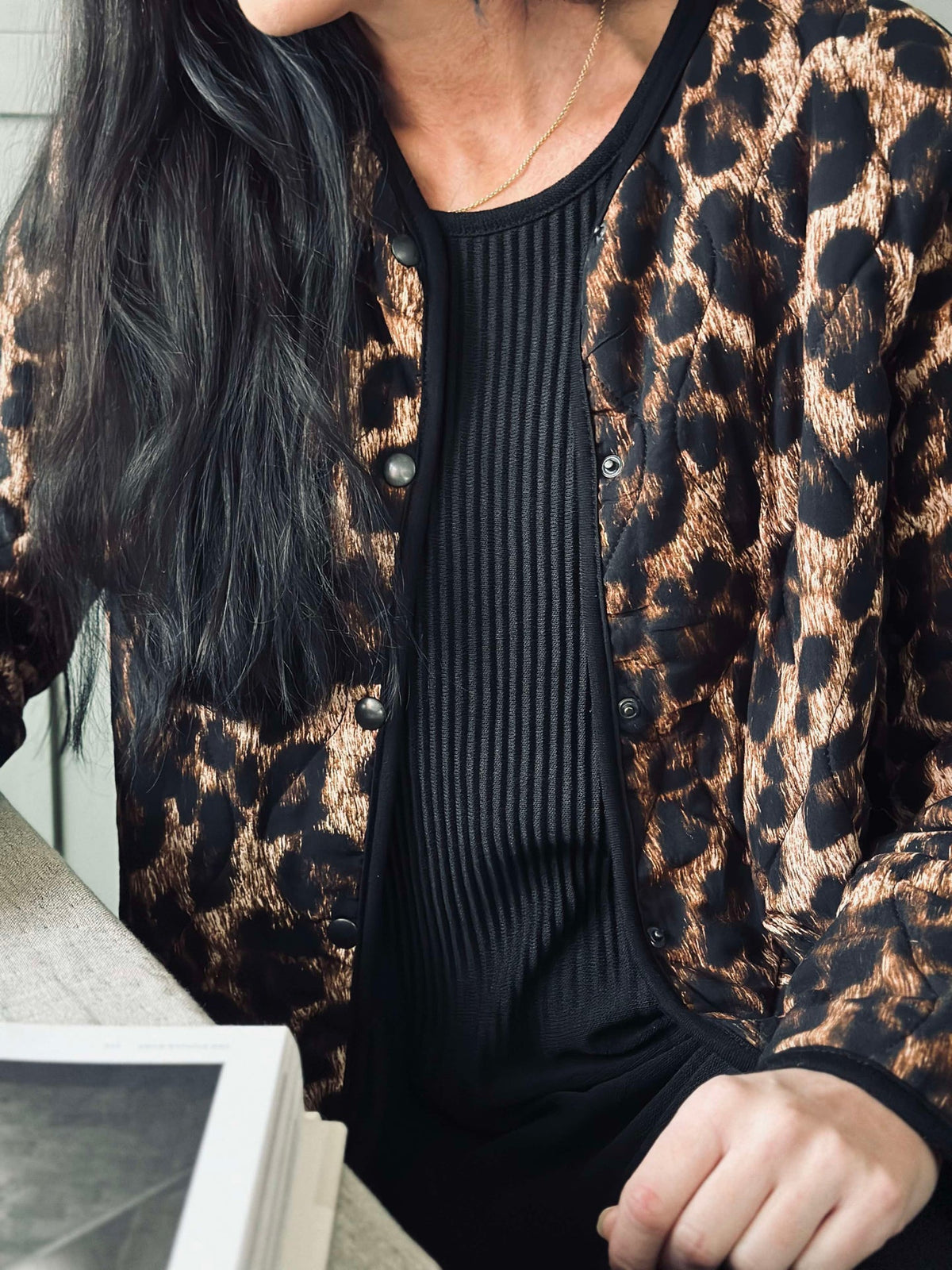 Veste Quilt Leopard