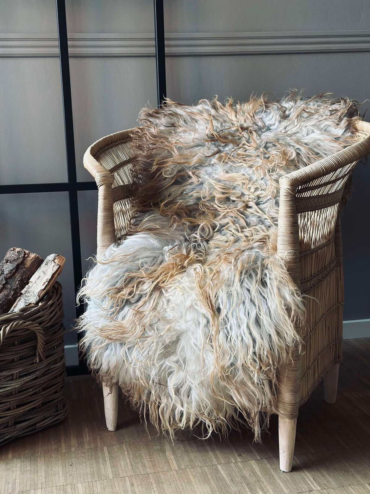 Peau de mouton gotlandaise dans une couleur unique
