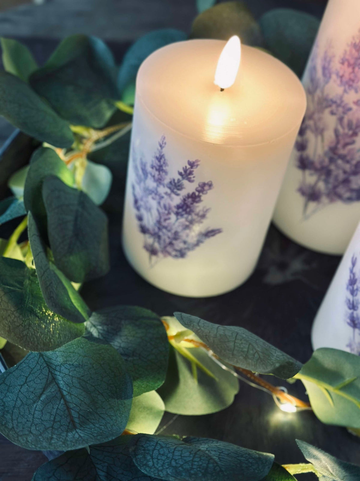 LED FLORA Lavande – Lot de 3 et télécommande