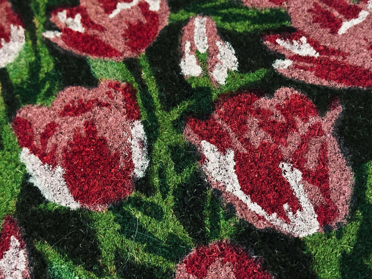 Paillasson - Tulipe rose