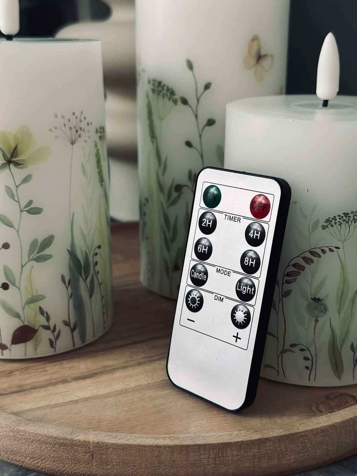 LED WILD FLORA – Lot de 3 et télécommande