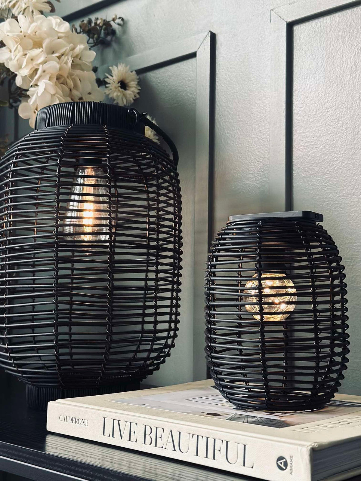 Lanterne sur piquet Black - Solar