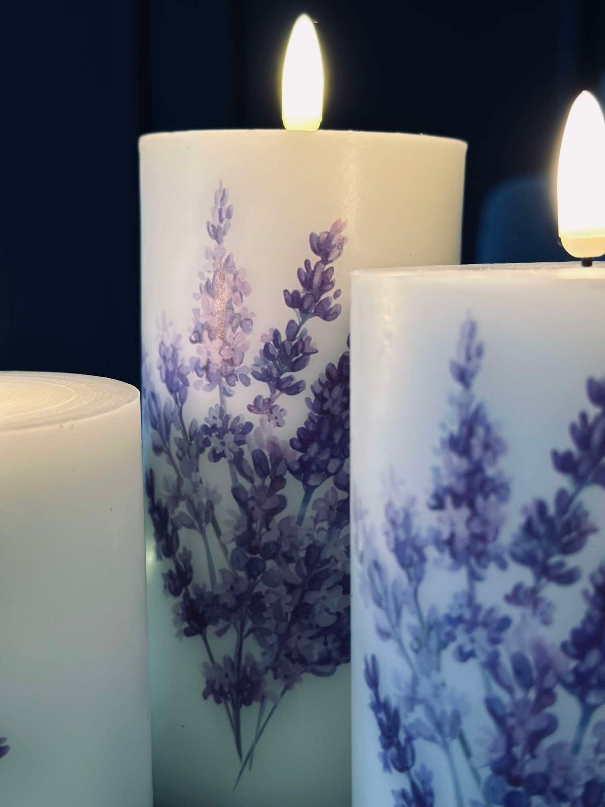 LED FLORA Lavande – Lot de 3 et télécommande