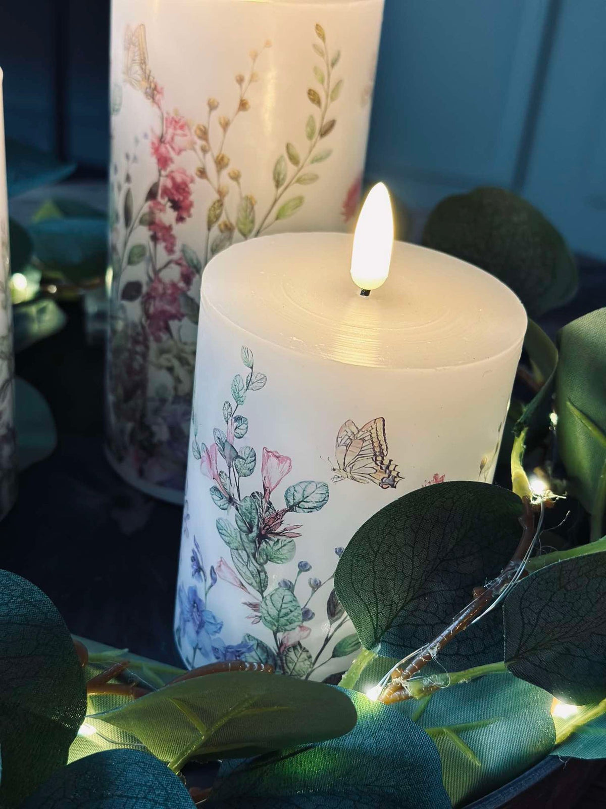 Bloc LED FLORA – Lot de 3 avec télécommande