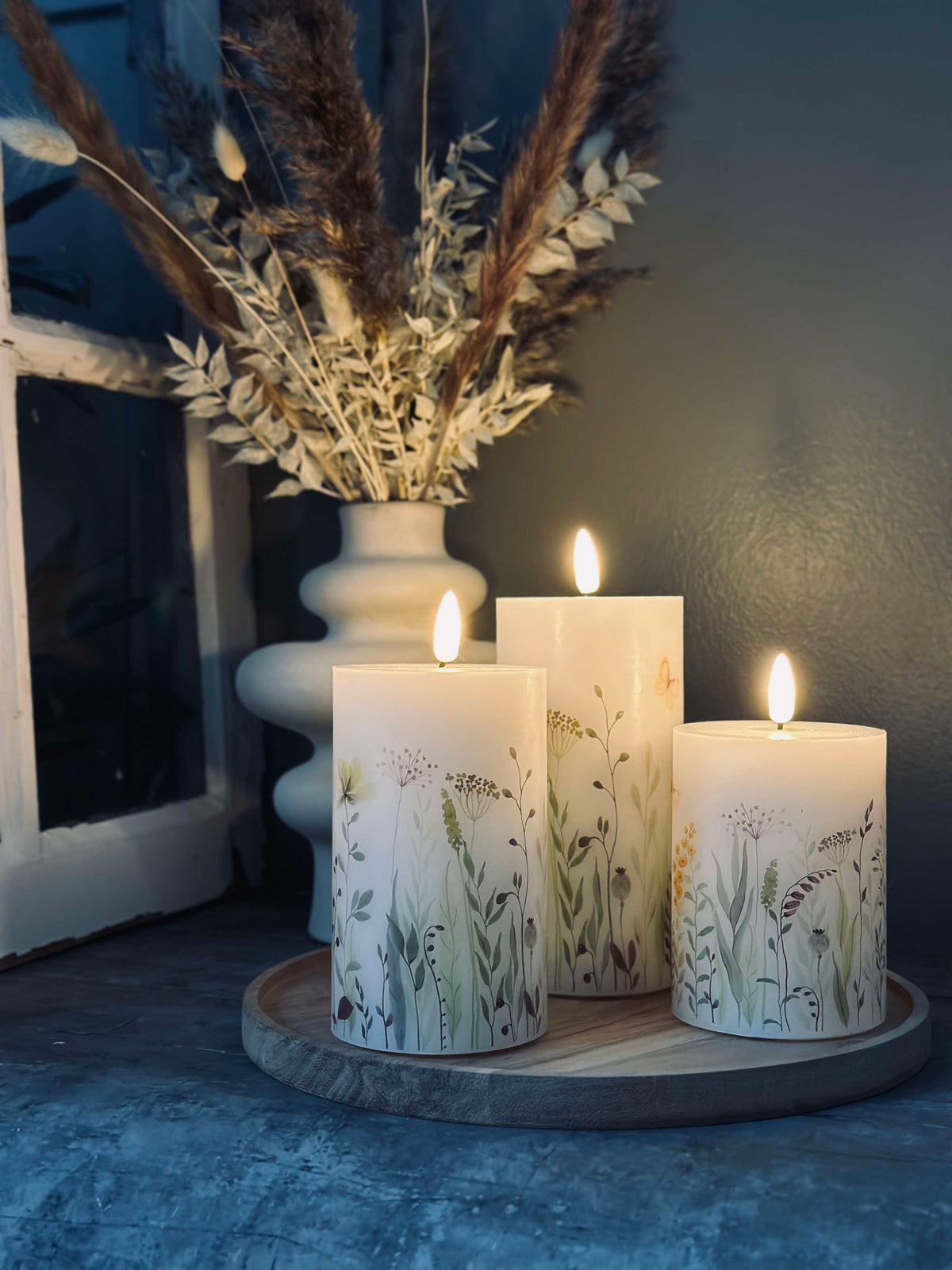 LED WILD FLORA – Lot de 3 et télécommande