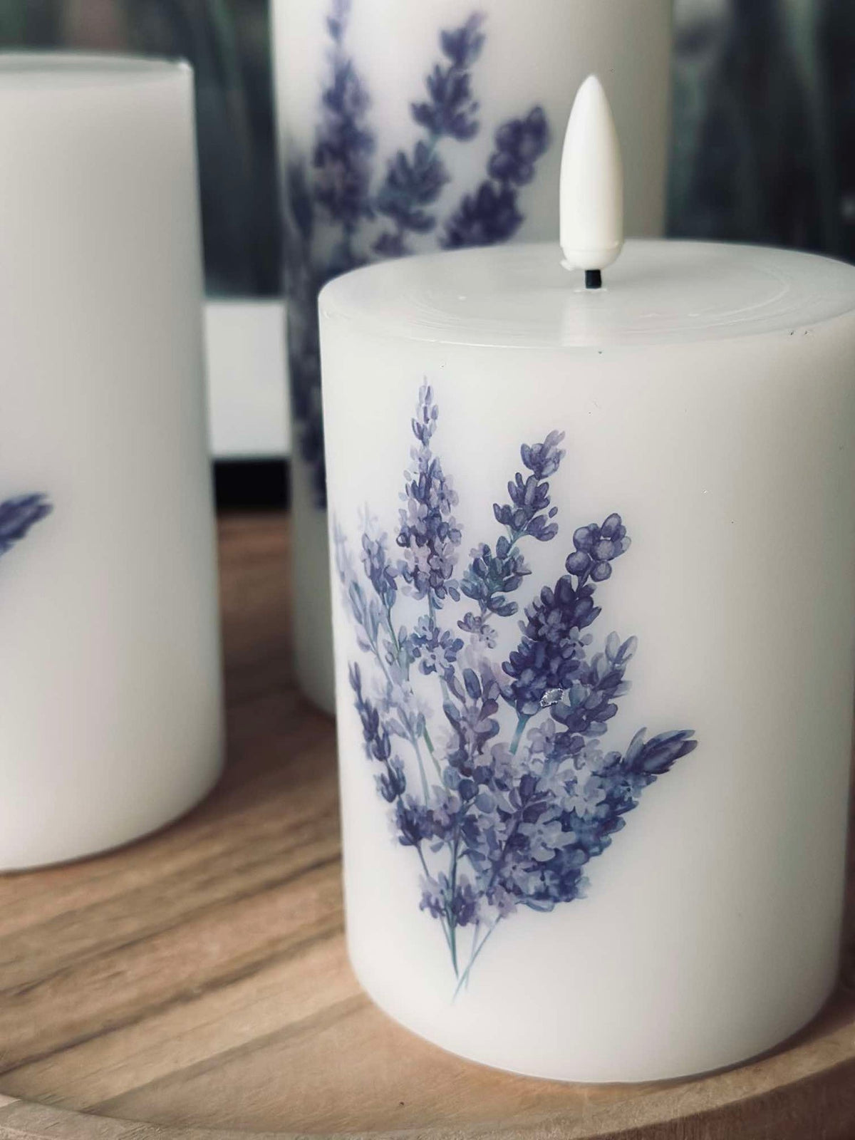 LED FLORA Lavande – Lot de 3 et télécommande