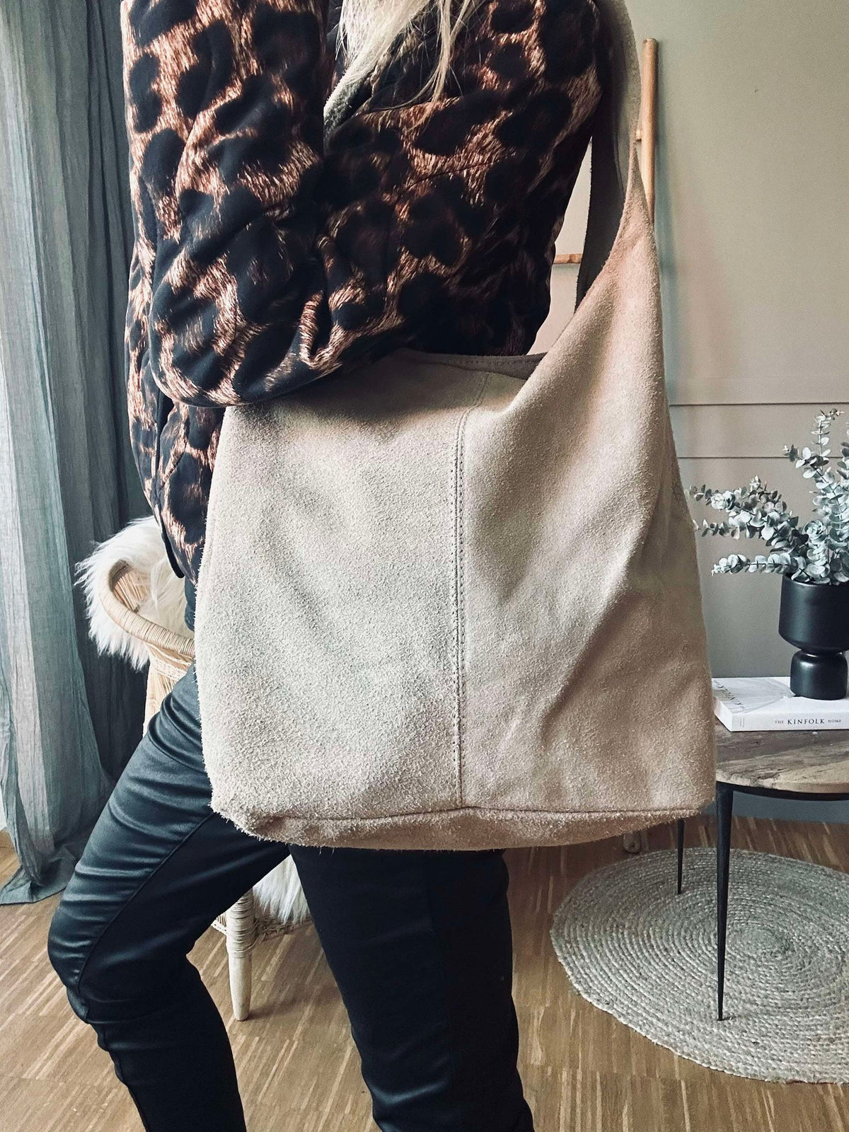 Shopper Beige en daim