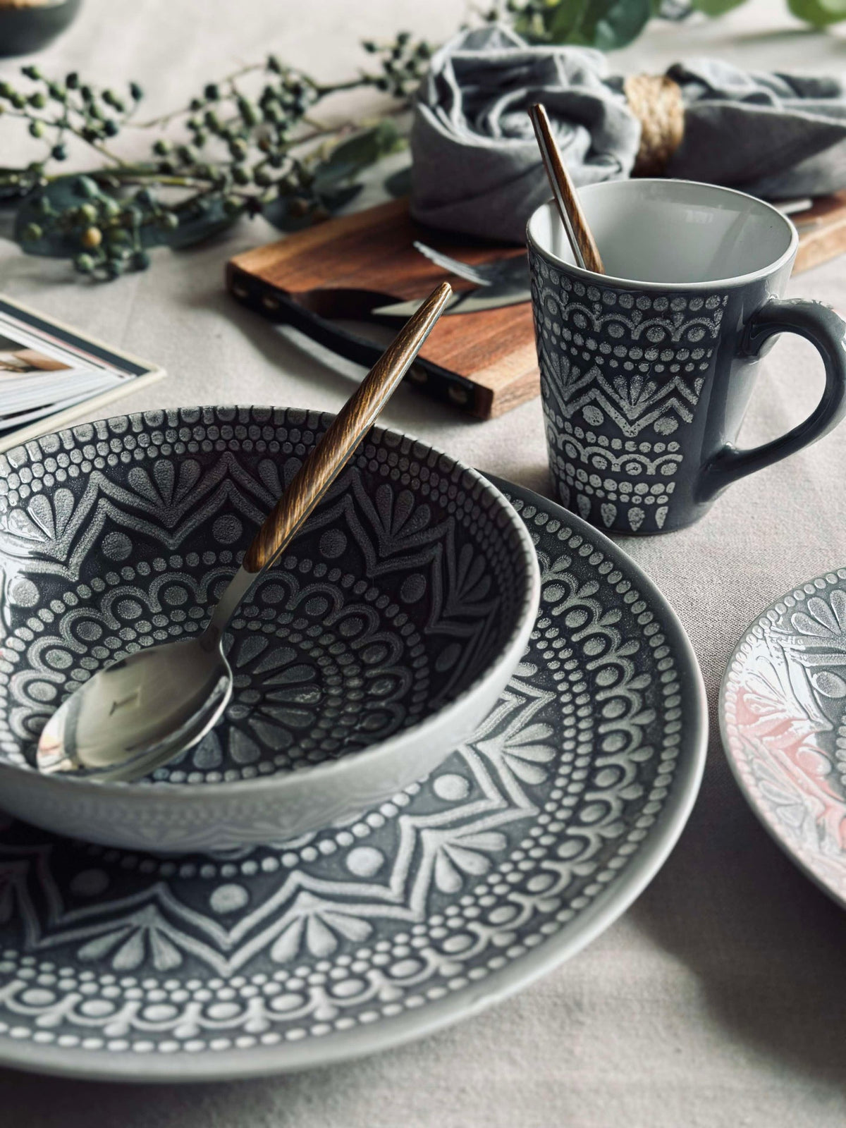 Tasse India Stonewear - Grey