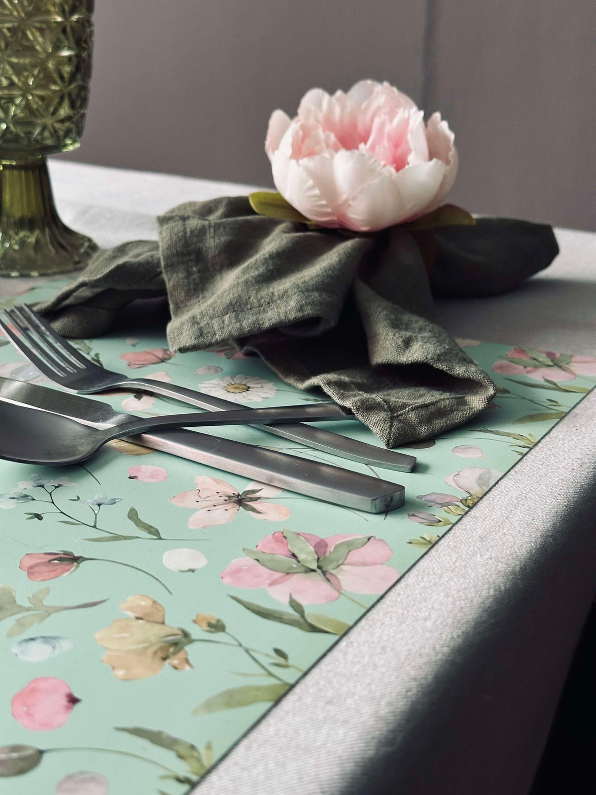 Set de table Flora - Dusty green