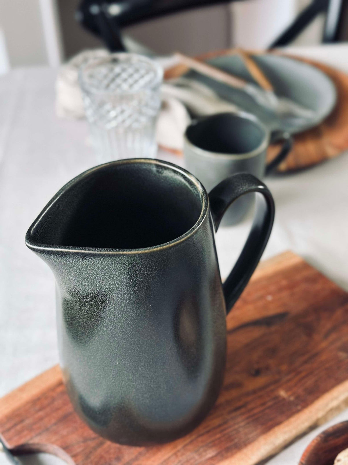 Carafe en grès Grise 1,5 l.