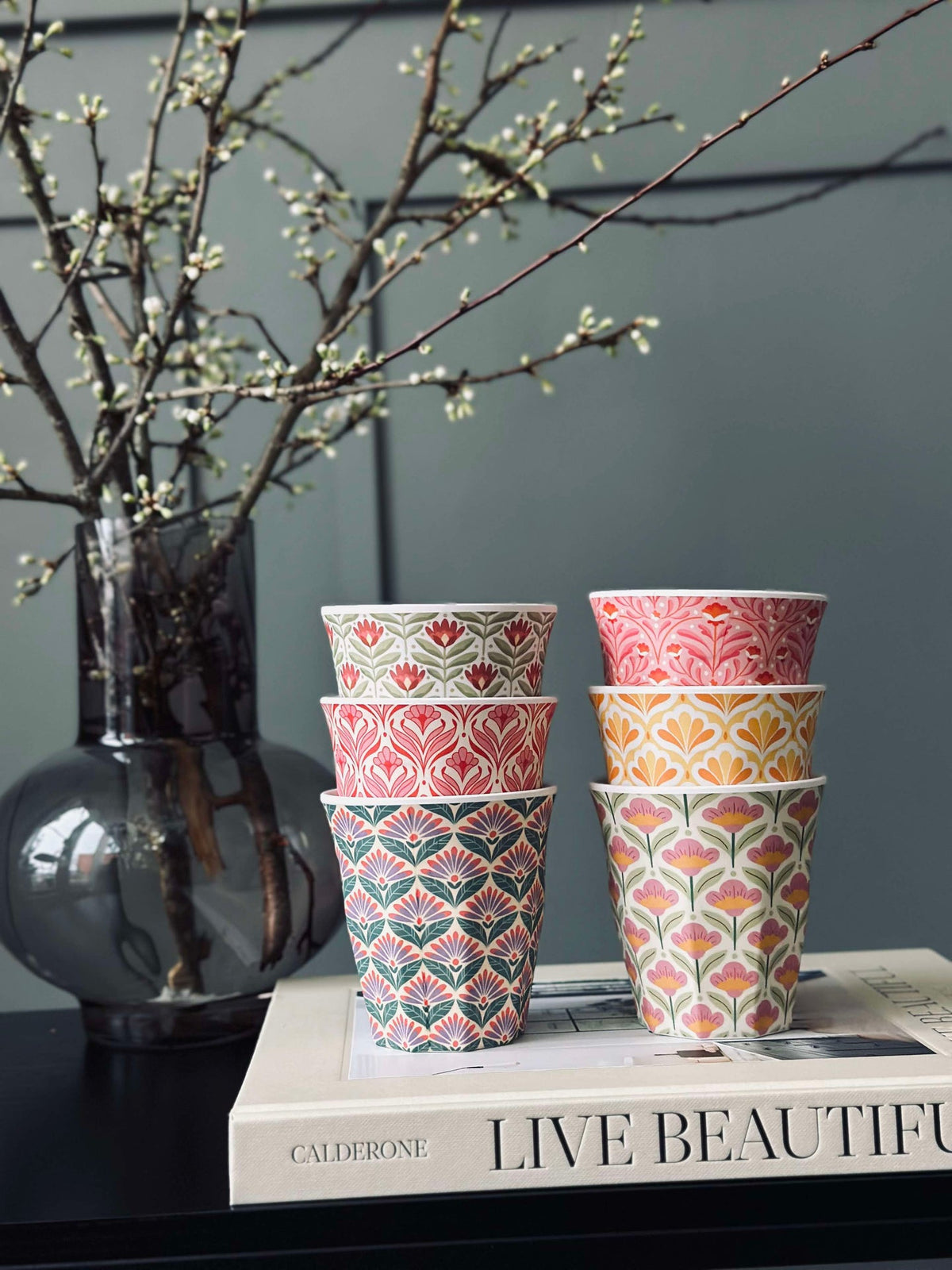 Tasse Happiness Mélamine - Mix de couleurs