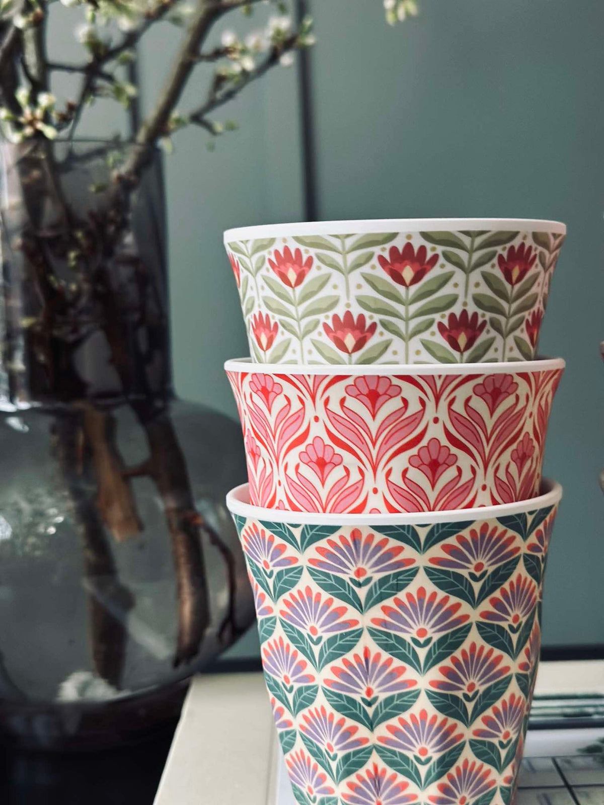 Tasse Happiness Mélamine - Mix de couleurs