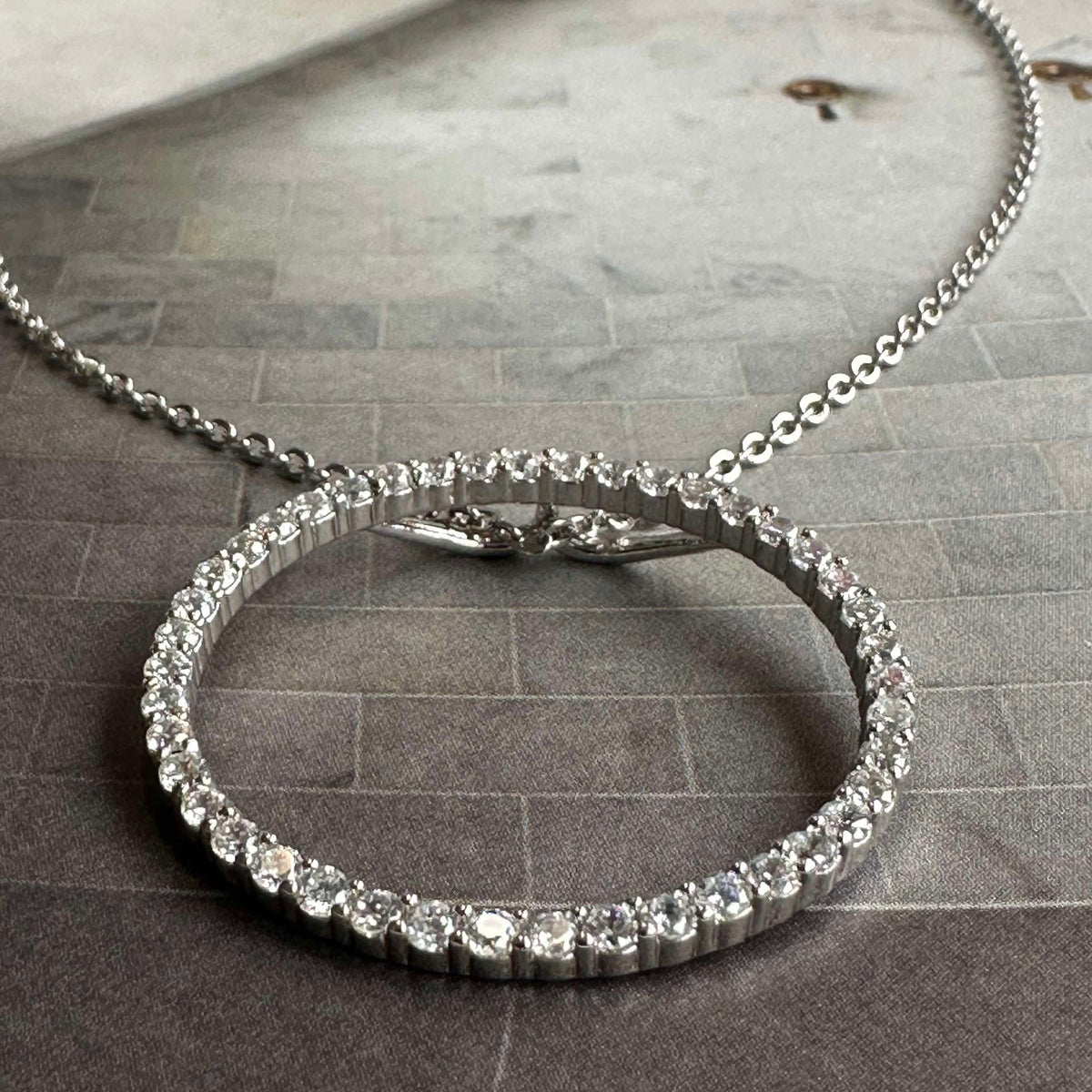 Collier Kendal - plaqué rhodium