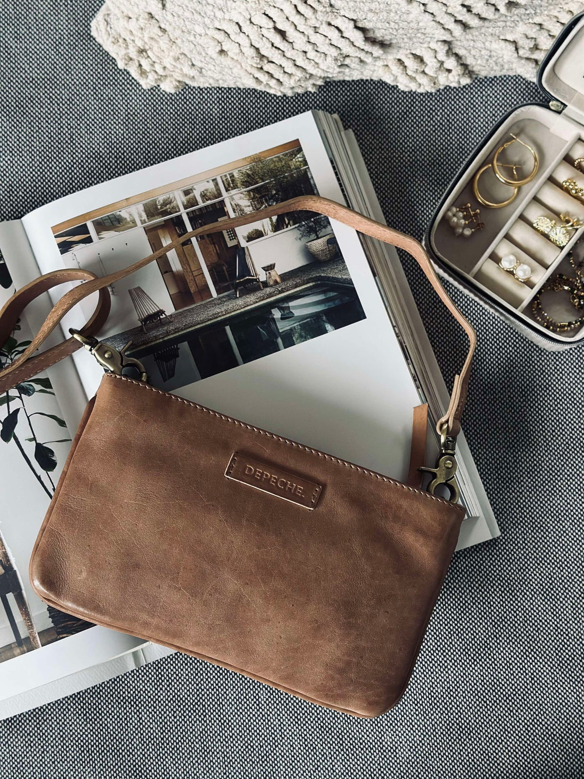 Pochette Lux Handmade - Camel
