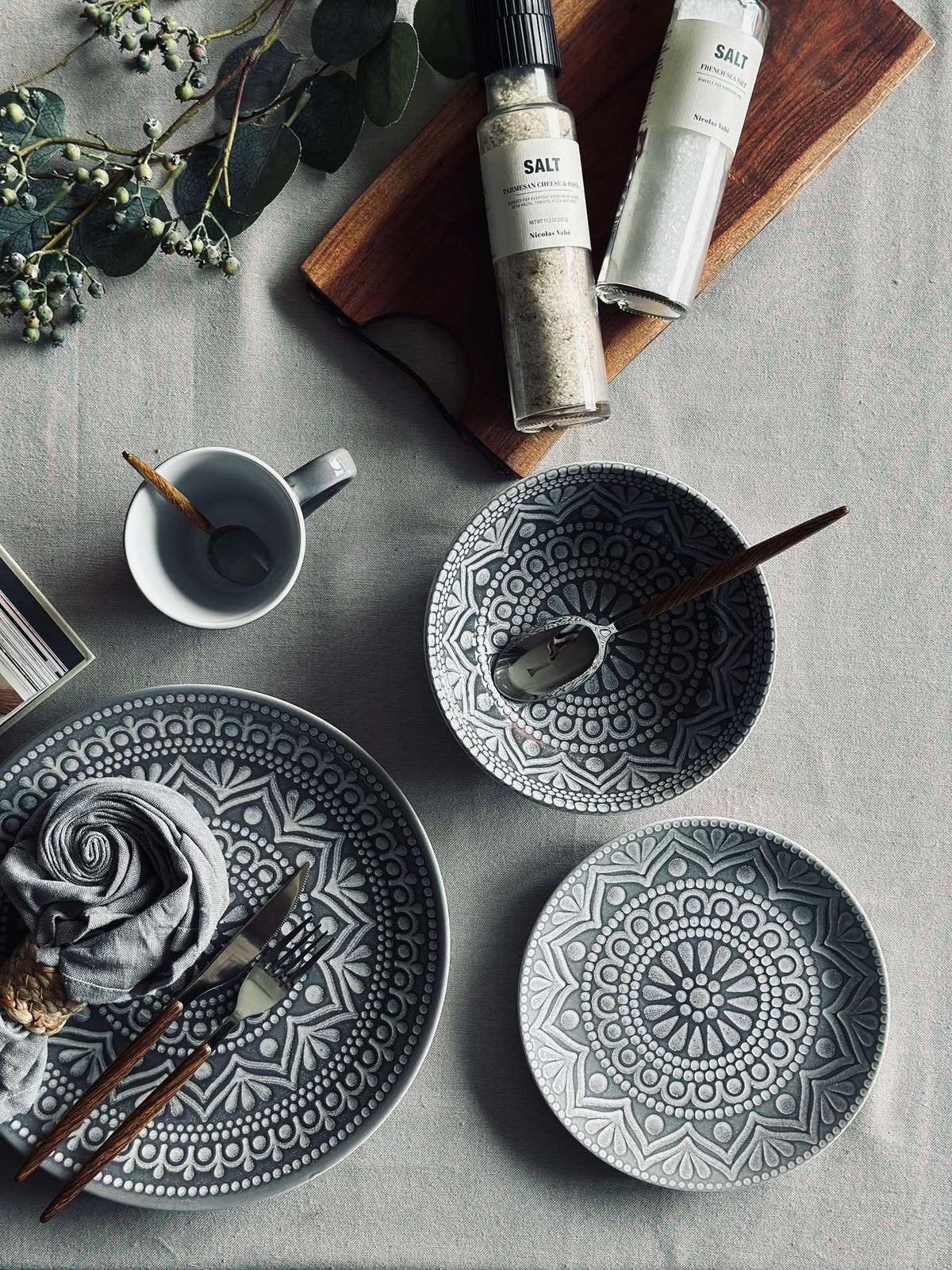 Tasse India Stonewear - Grey