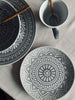 Assiette India Stonewear 20cm - Grey