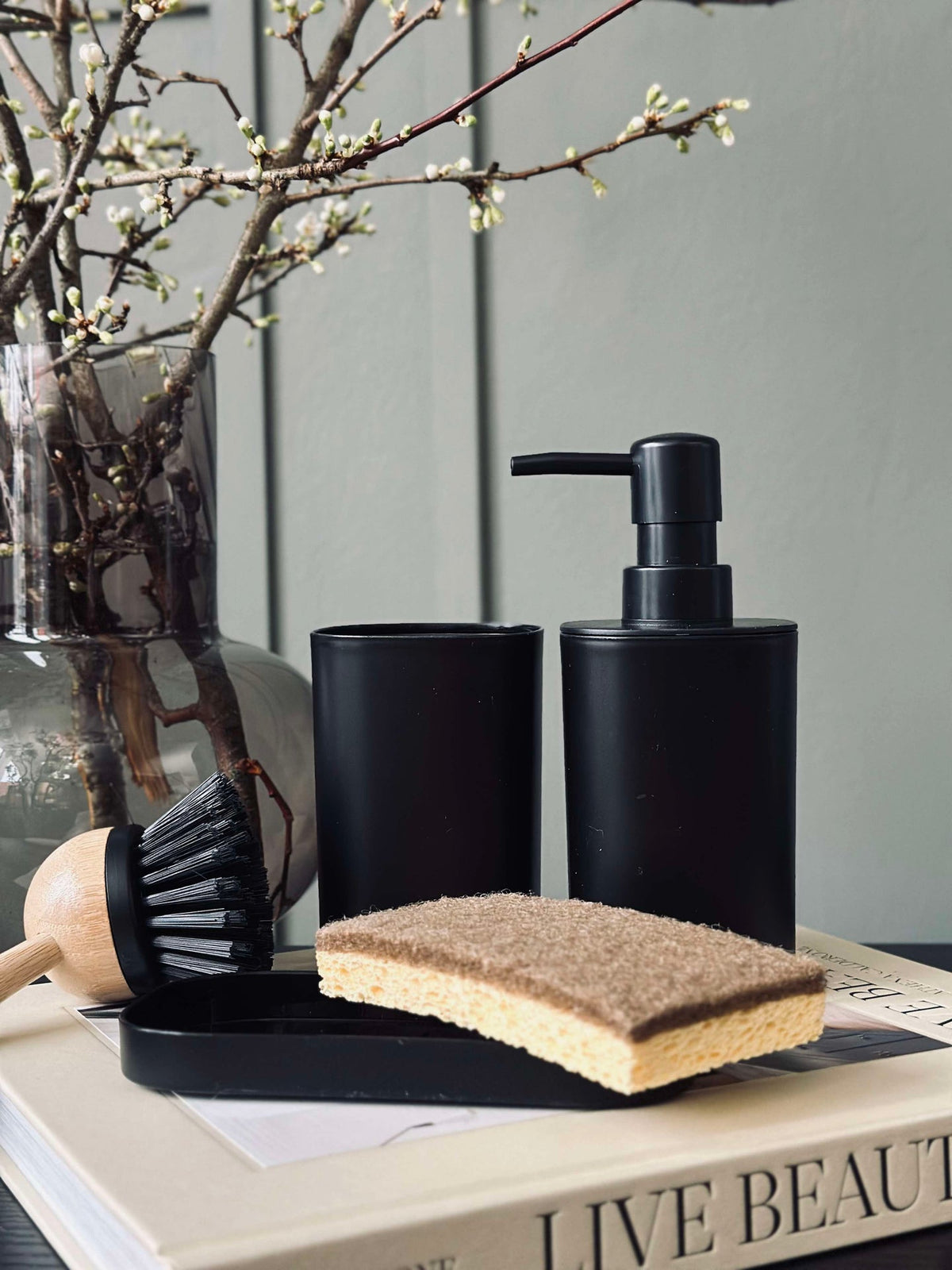 Ensemble de distributeurs noir - lot de 3 pièces