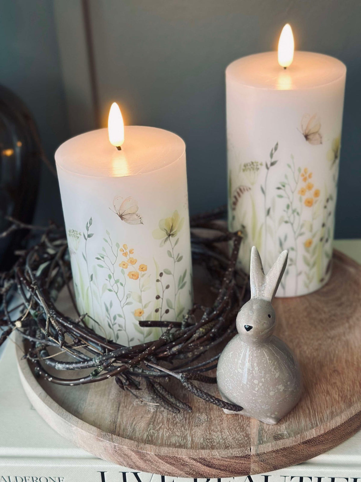 Lapin de Pâques - céramique beige