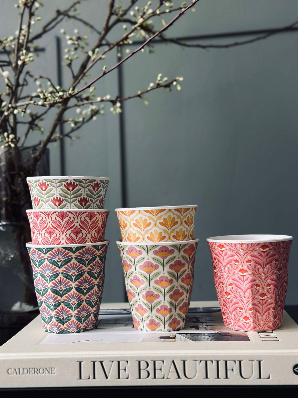 Tasse Happiness Mélamine - Mix de couleurs