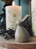 Lapin de Pâques - céramique beige