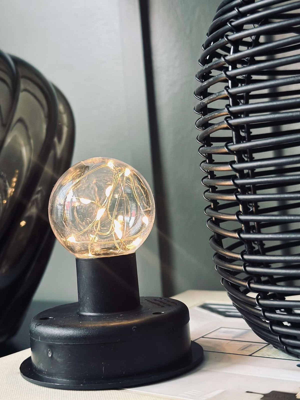 Lanterne sur piquet Black - Solar