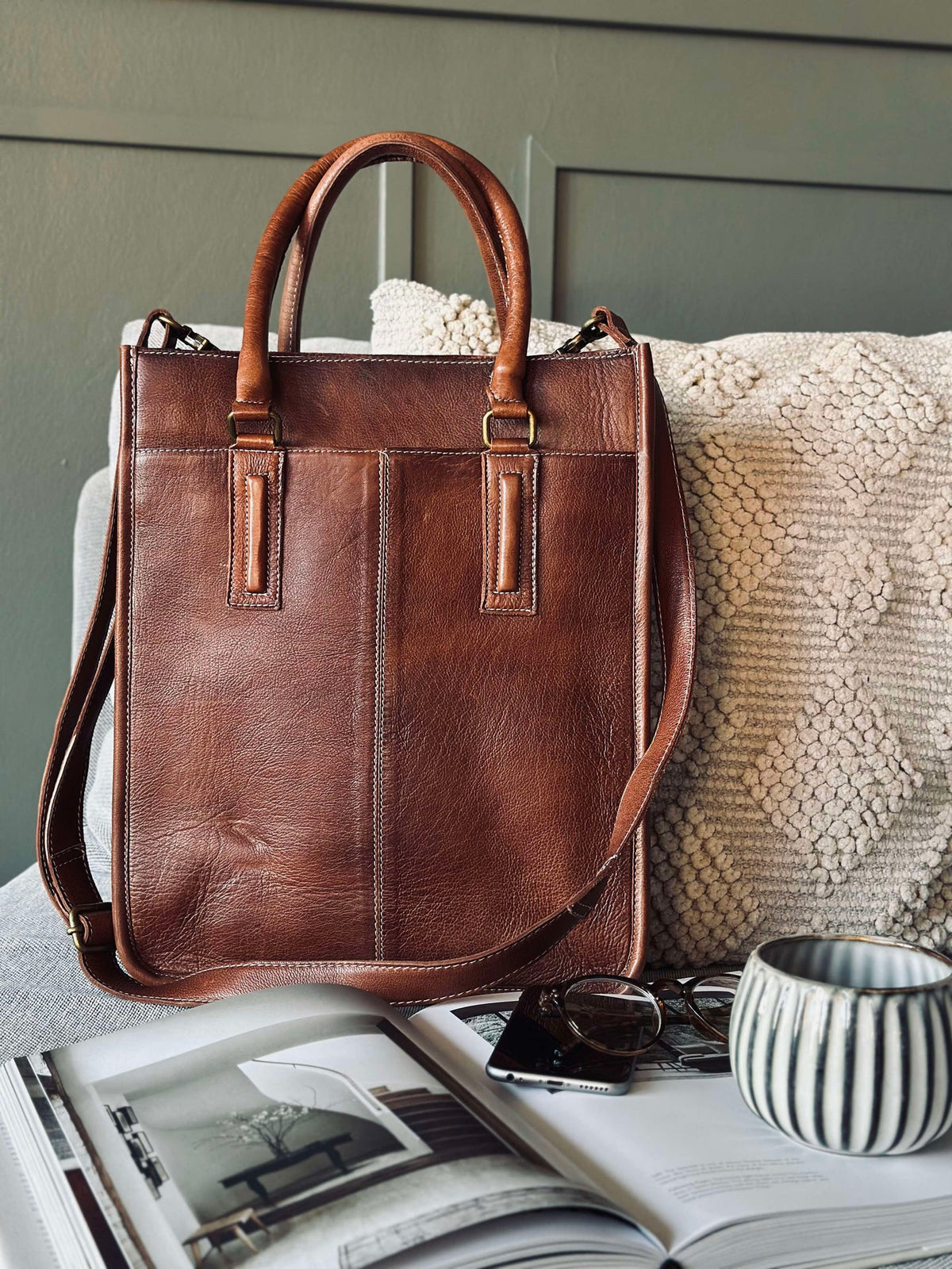 Sac de travail Halma Walnut