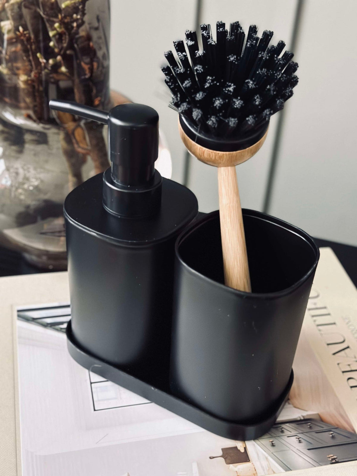 Ensemble de distributeurs noir - lot de 3 pièces