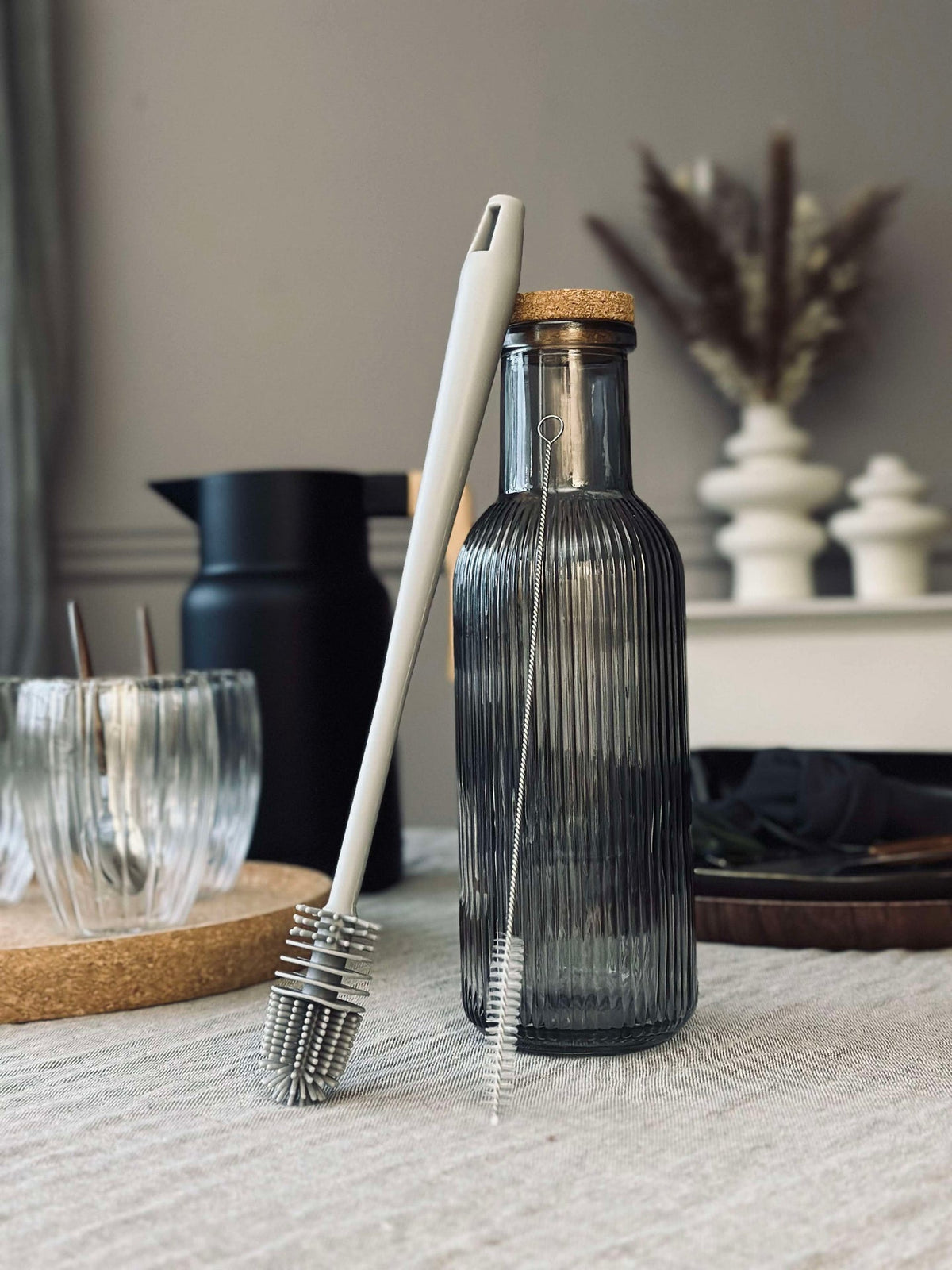 Set de brosses de lavage pour bouteilles et pailles