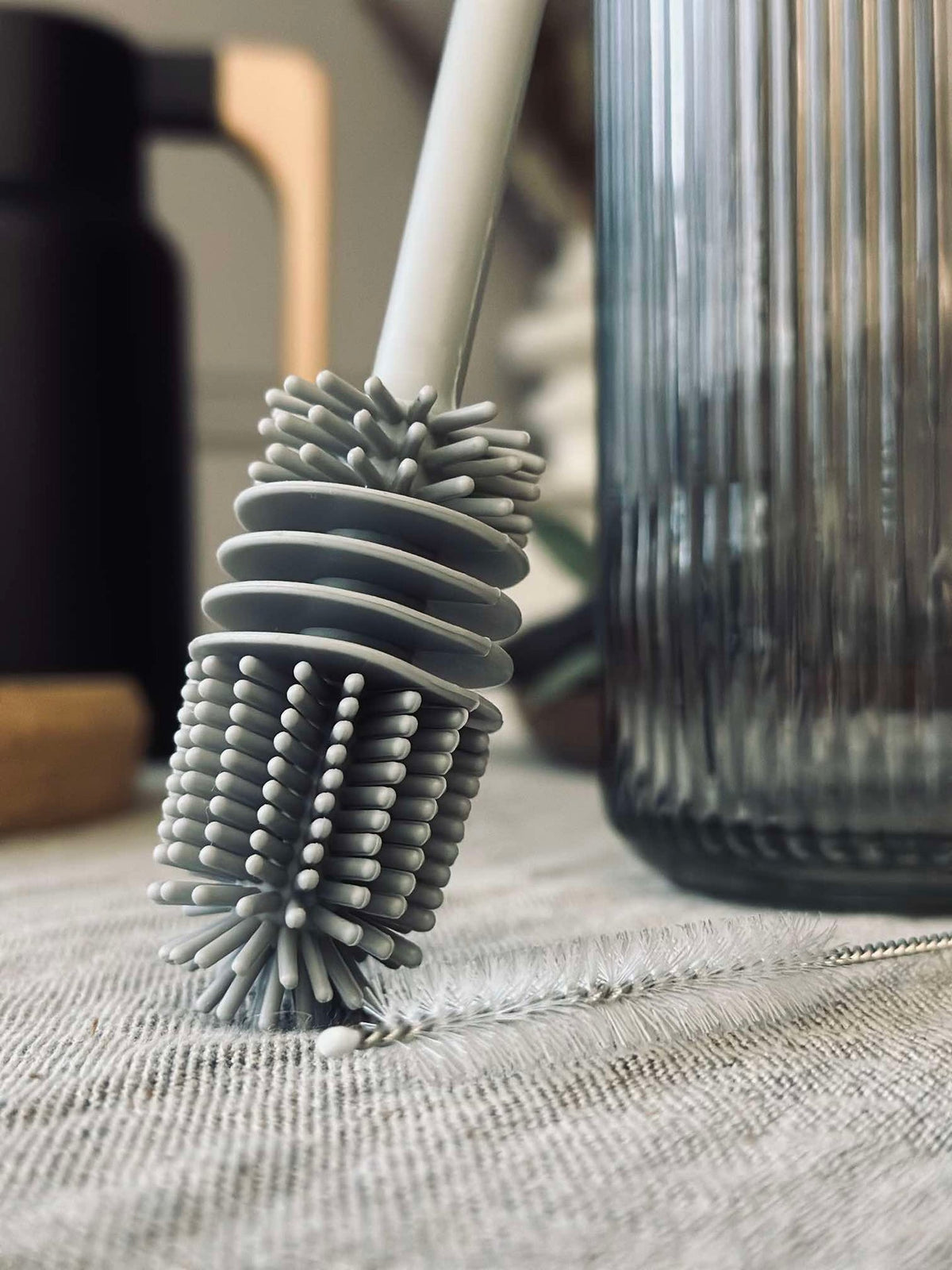 Set de brosses de lavage pour bouteilles et pailles
