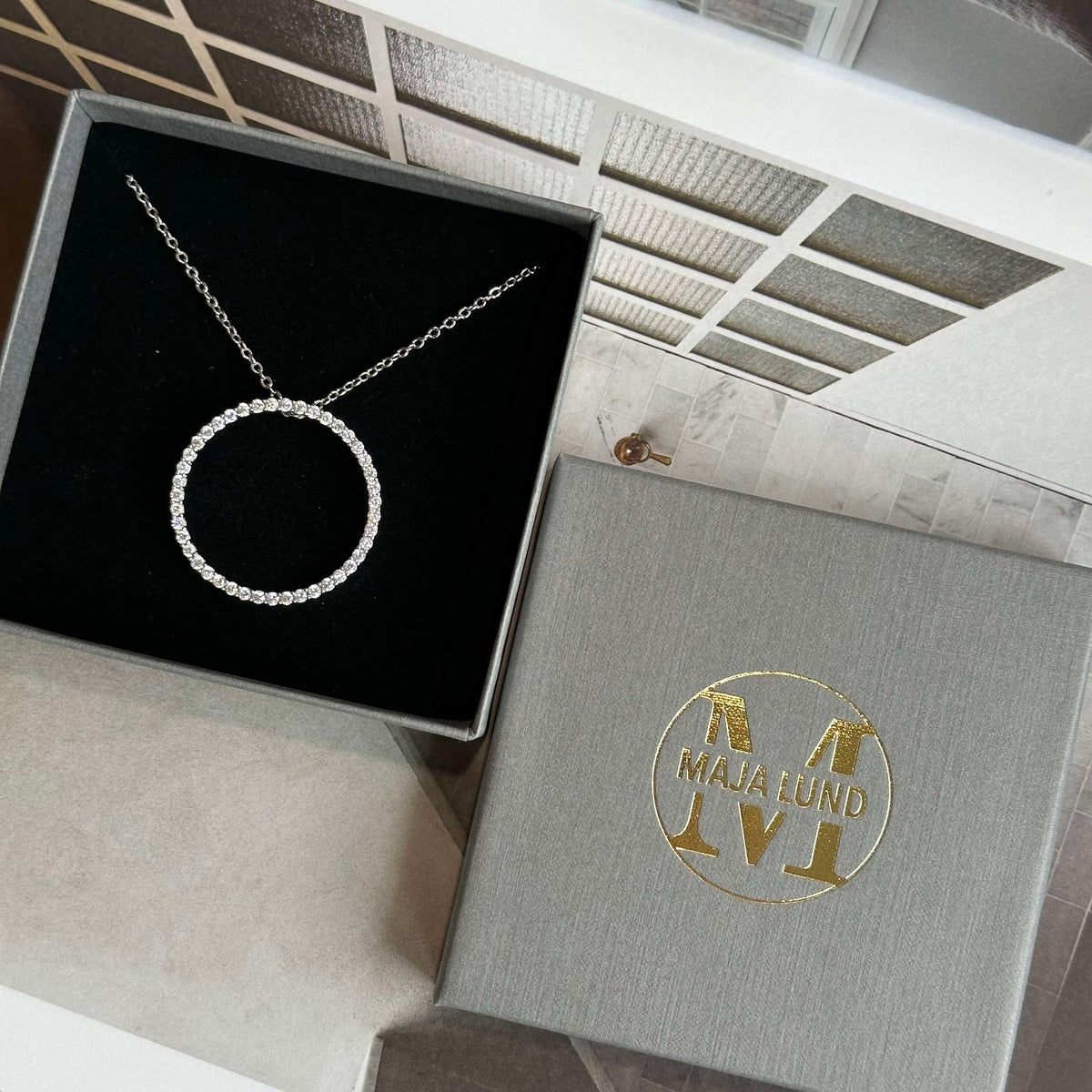 Collier Kendal - plaqué rhodium