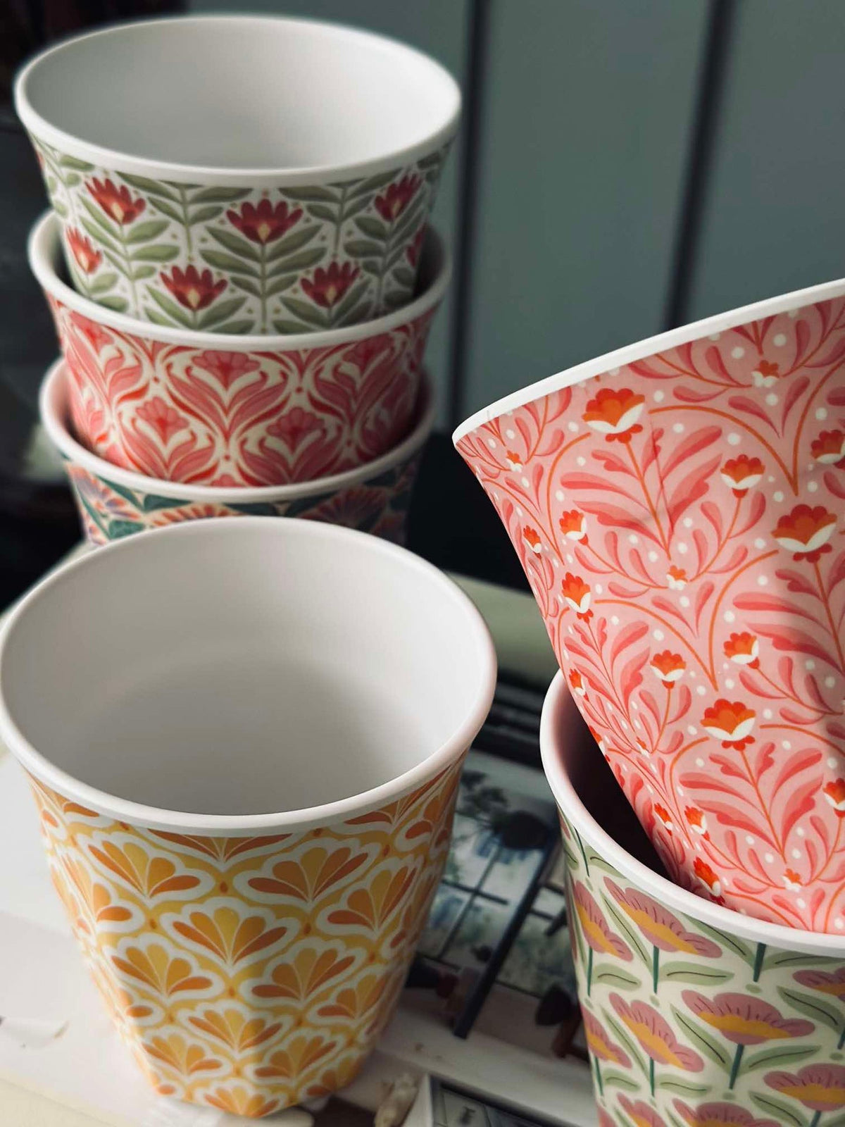 Tasse Happiness Mélamine - Mix de couleurs