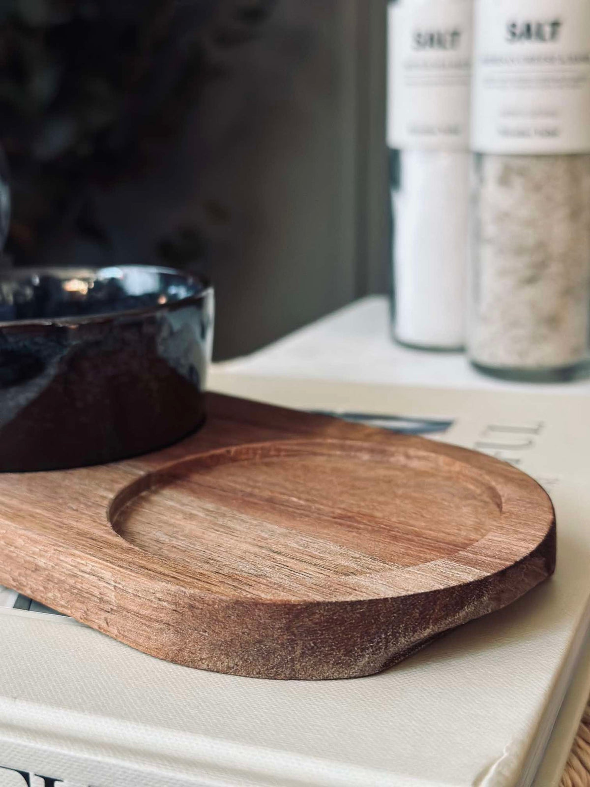 Set à tapas avec 3 bols et plateau - Stone mix