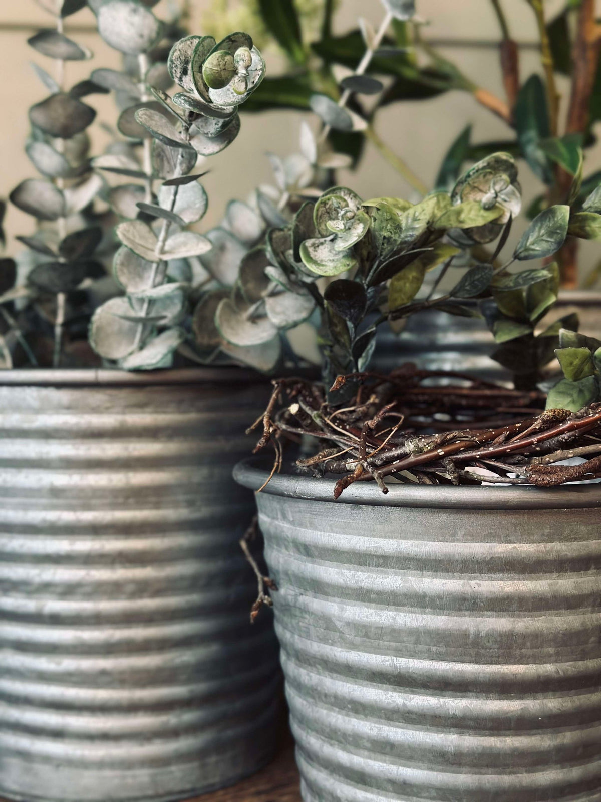 Cache-pots Zinc - Lot de 3 pièces