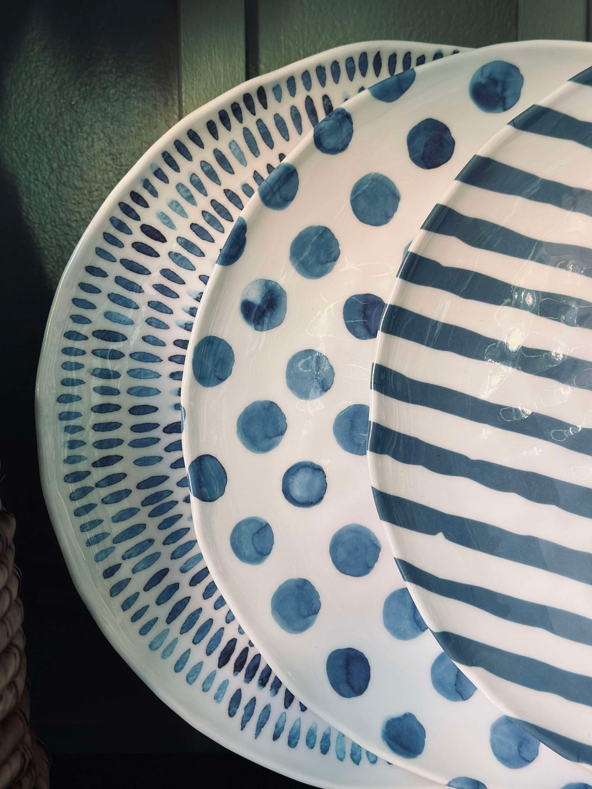 Assiette Blue Mélamine - Mix