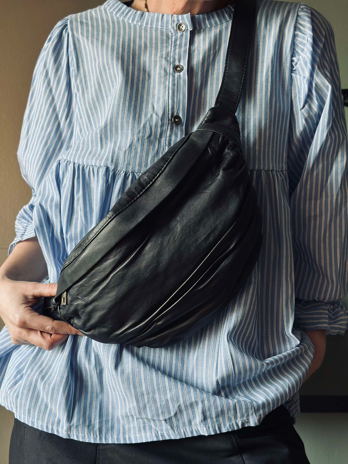 Bumbag Nero - Cuir ultra doux