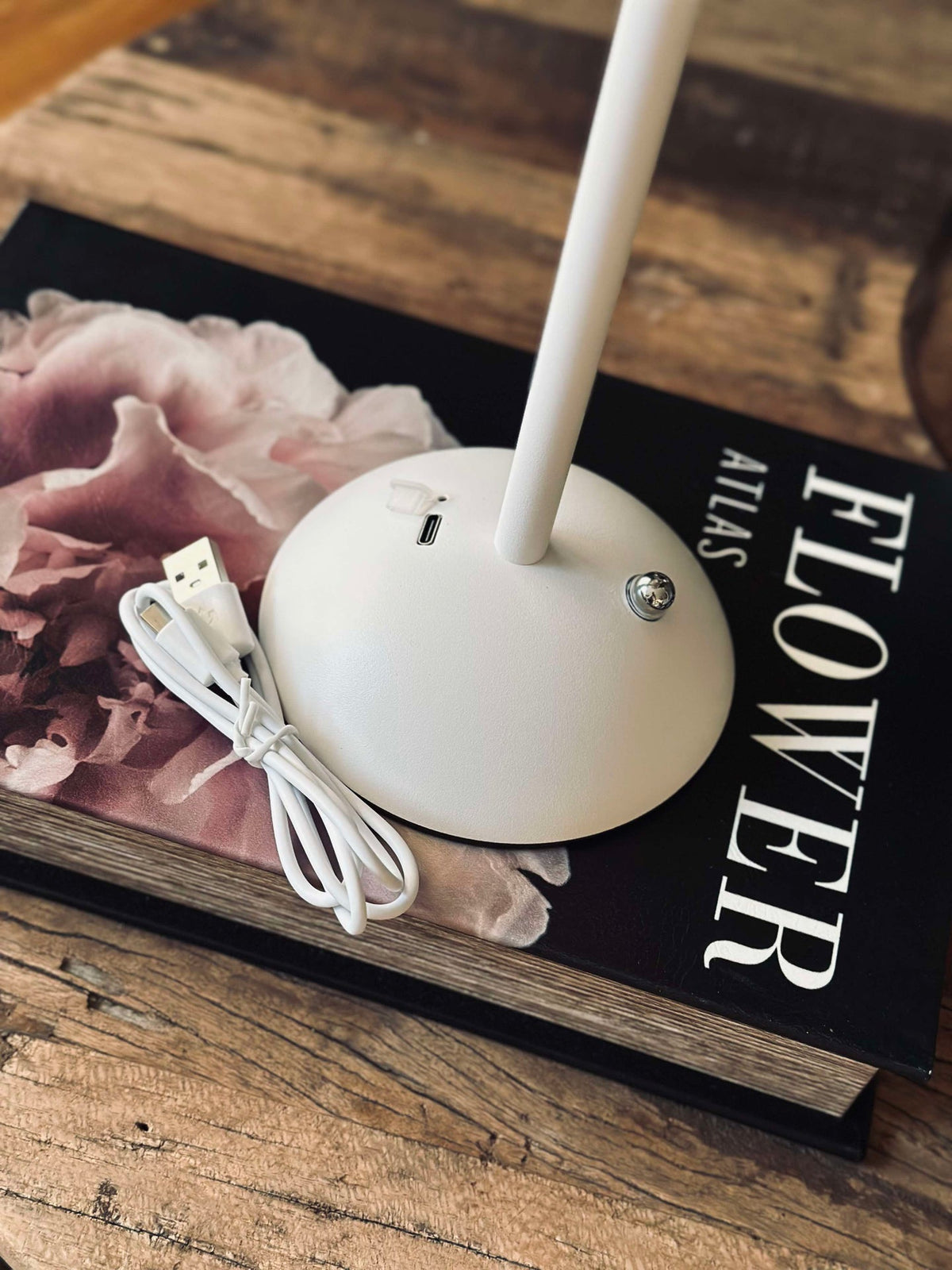 Lampe de table à poser Touch Plissé - Rose