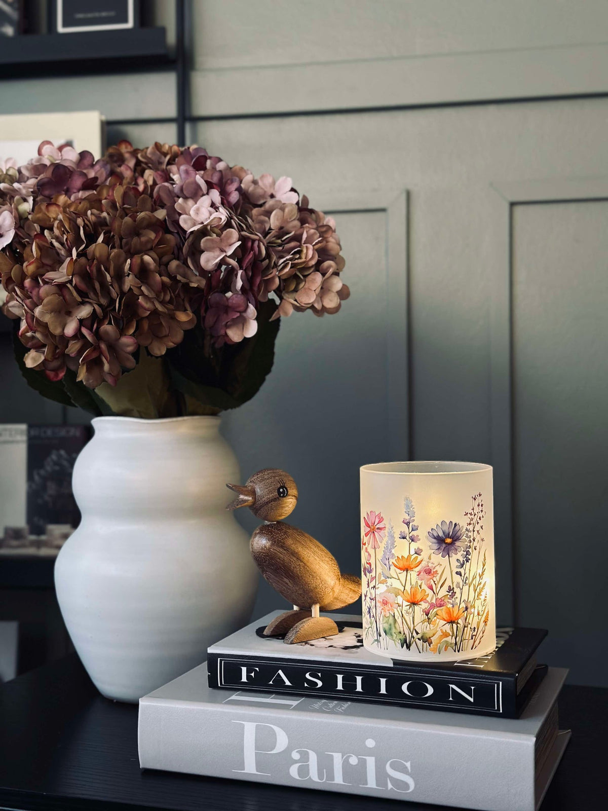 Lampe FLORA - Violet / rose