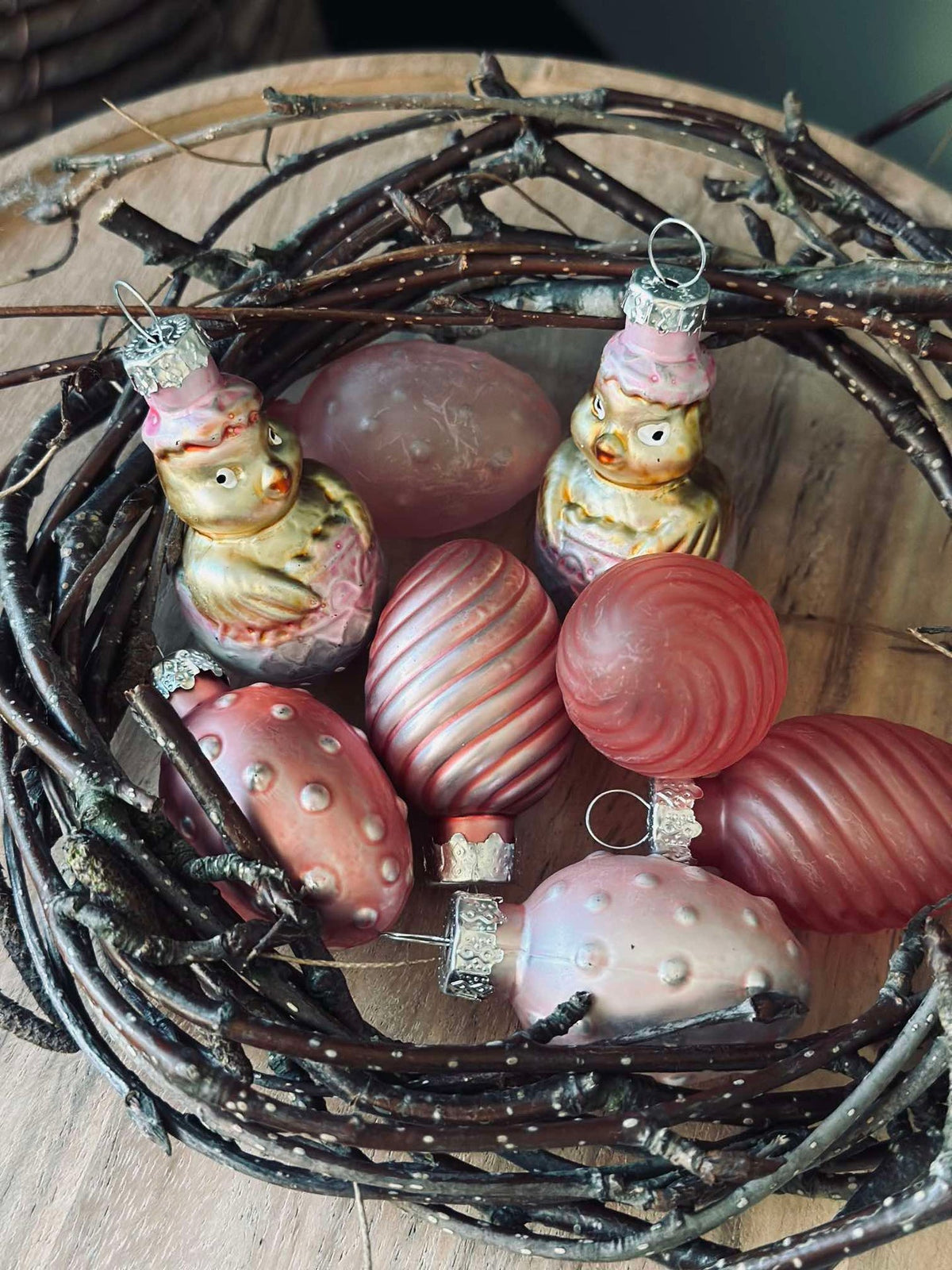 Œufs de Pâques 8 pièces - Mélange rose