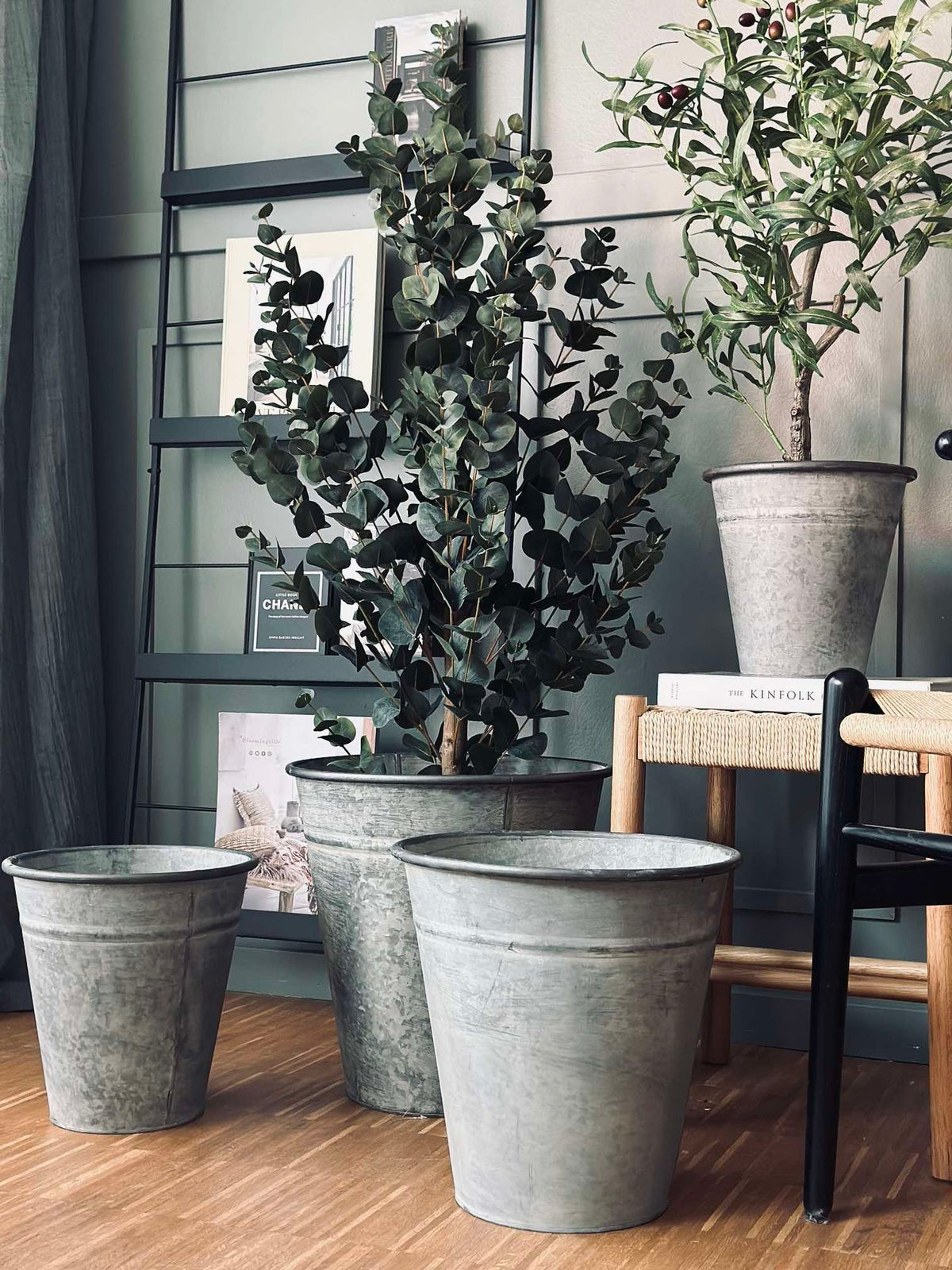 Cache-pot Zinc - Lot de 4