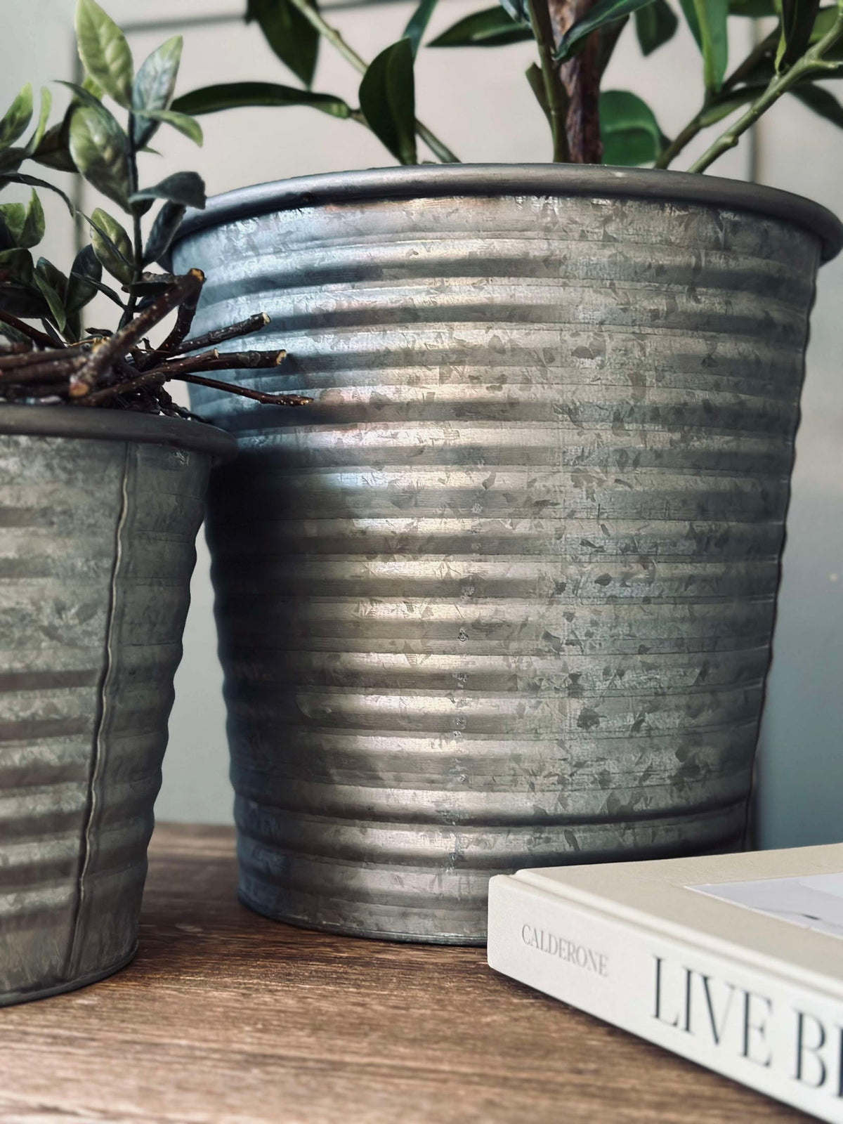 Cache-pots Zinc - Lot de 3 pièces