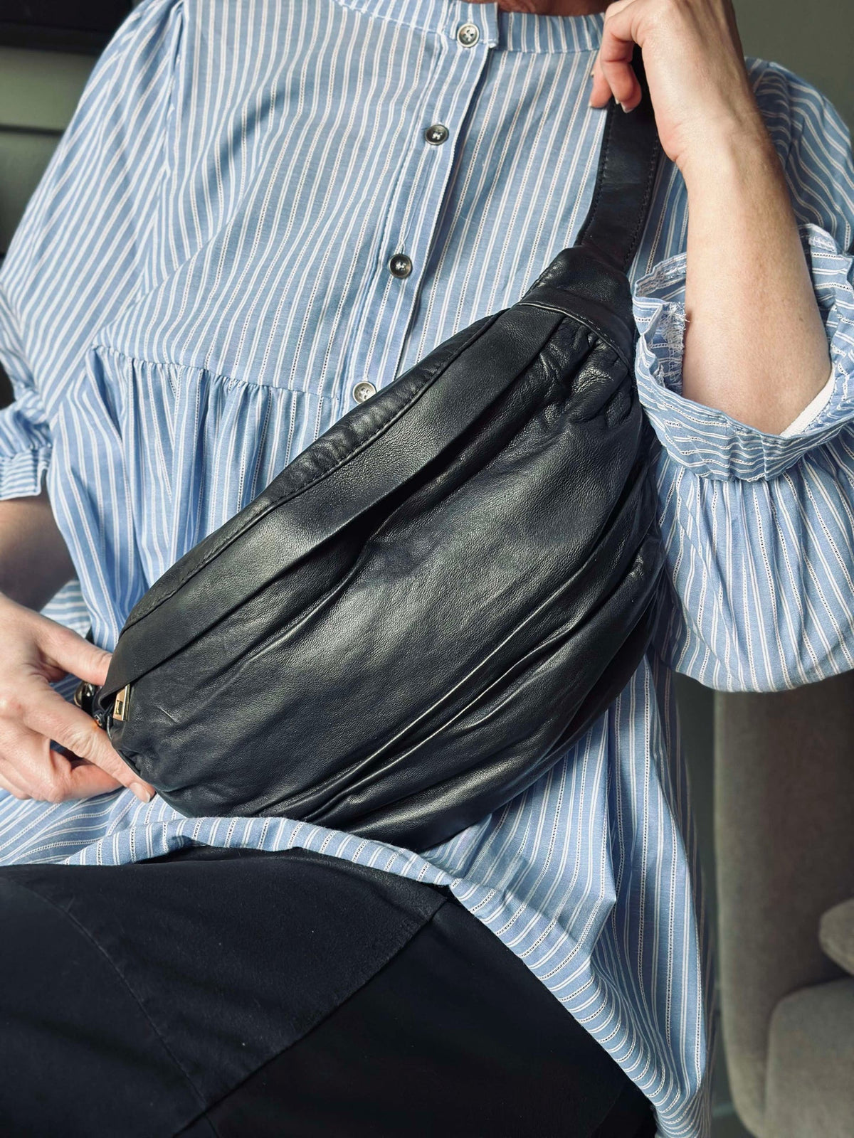 Bumbag Nero - Cuir ultra doux