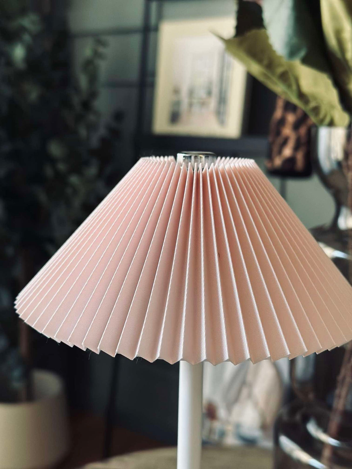 Lampe de table à poser Touch Plissé - Rose