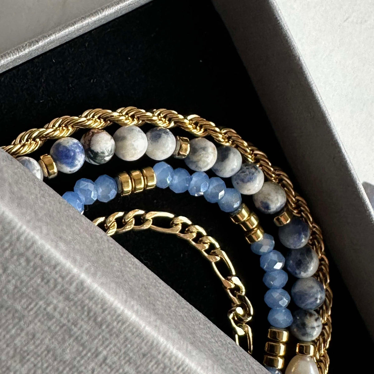 Bracelet Erika Blue - Coffret de 4 bracelets