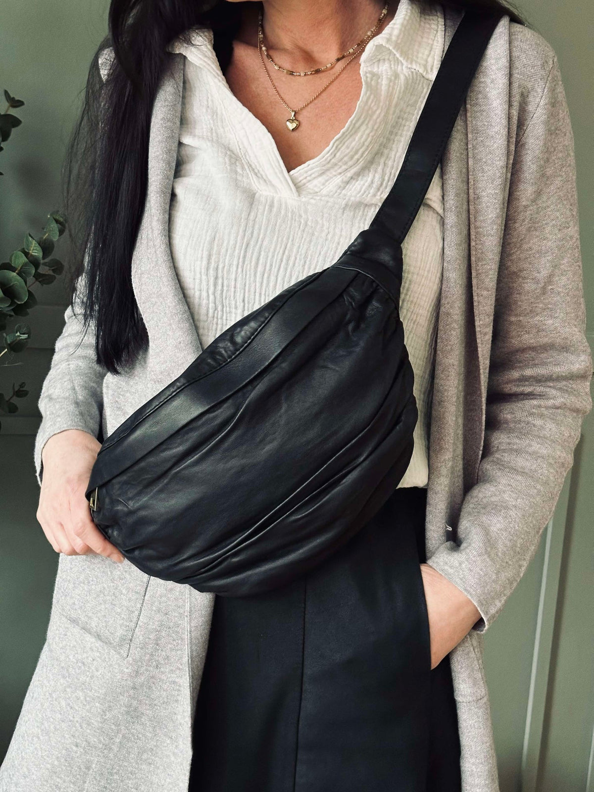 Bumbag Nero - Cuir ultra doux