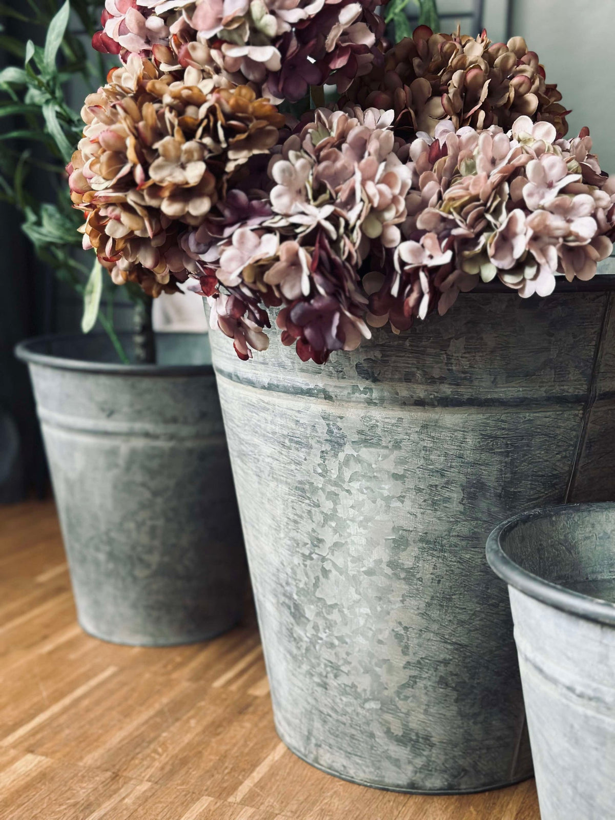 Cache-pot Zinc - Lot de 4
