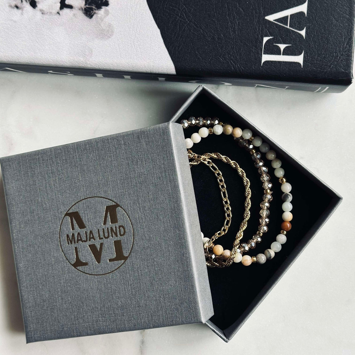 Bracelet Erika Nature - Ensemble de 4 bracelets