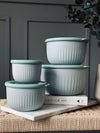 Boîtes de rangement Dusty green – Lot de 4