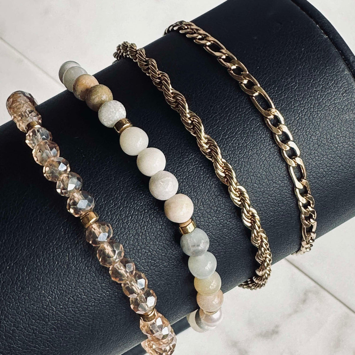 Bracelet Erika Nature - Ensemble de 4 bracelets