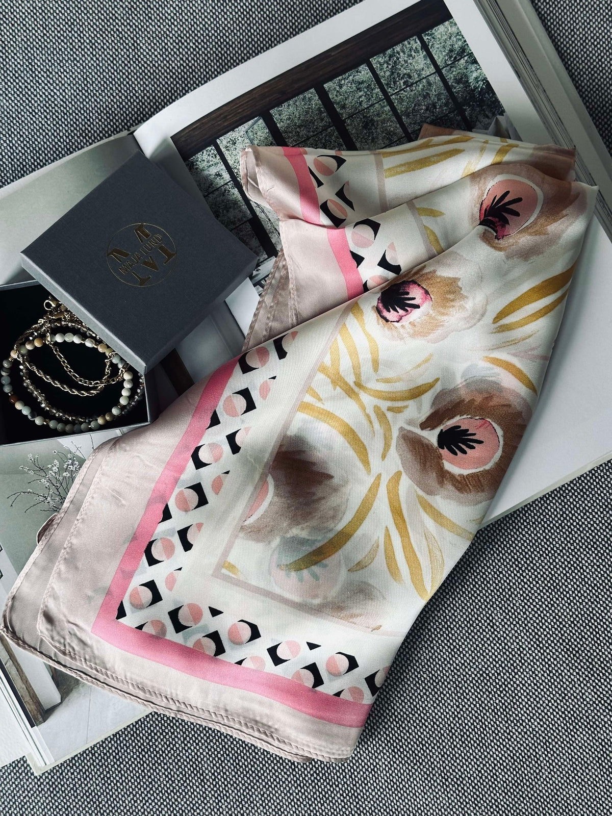 Foulard Rose Spring